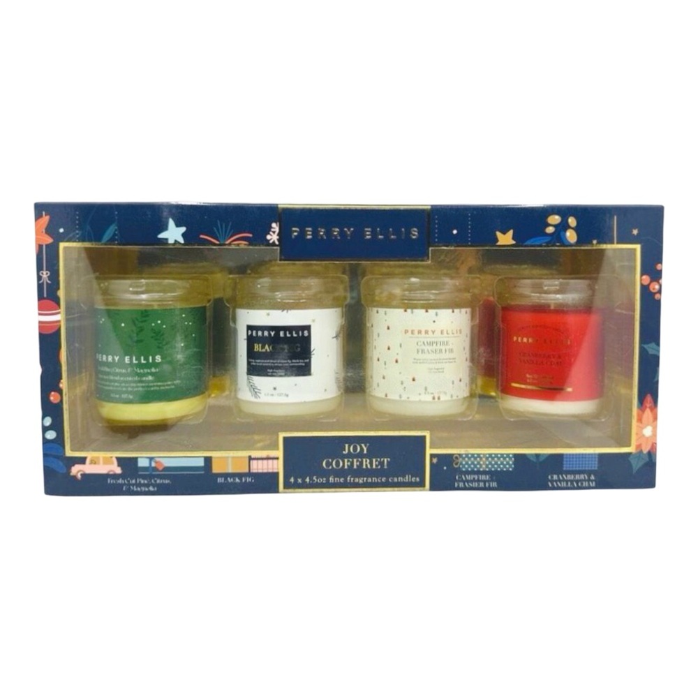 Perry Ellis Joy Coffret Fine Fragrance Candles - 4 x 4.5 oz